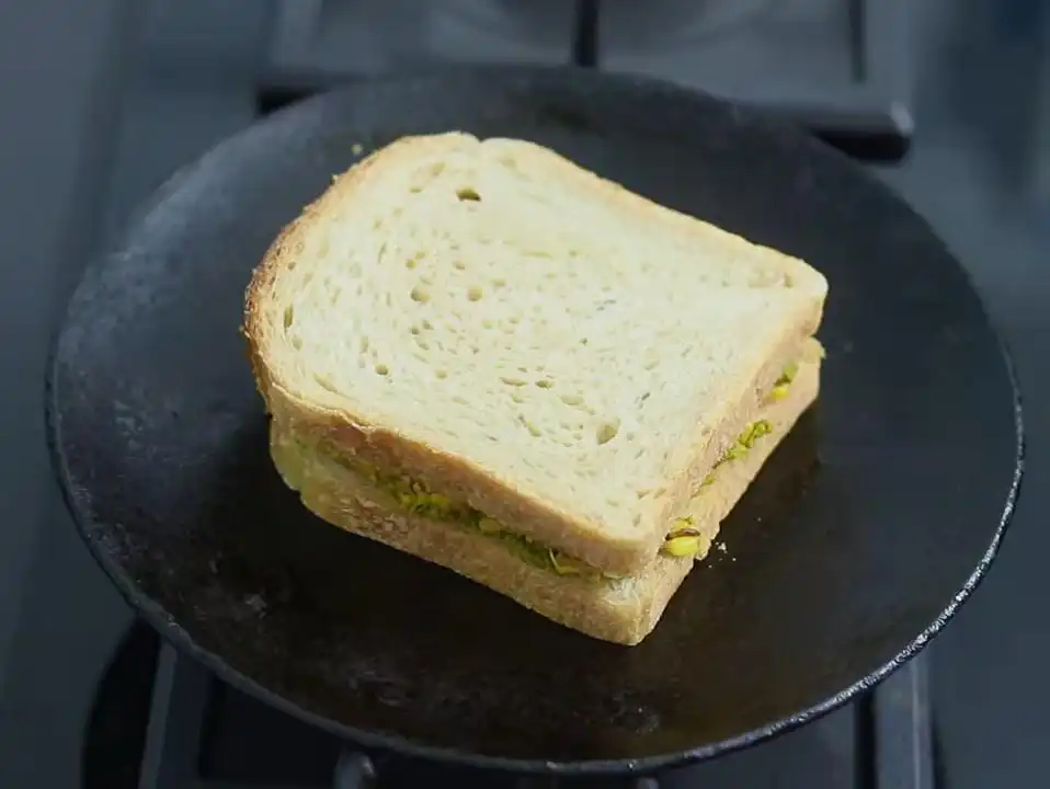 cooking sprouts sanwich