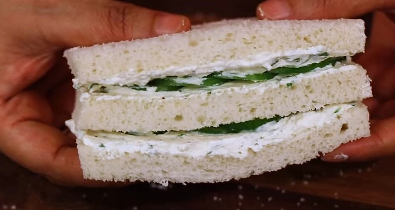 hung curd sandwich ready to eat