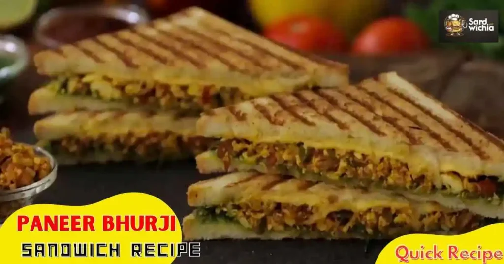 How to make Paneer Bhurji sandwich at home