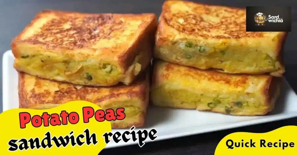 Potato peas sandwich recipe Indian style