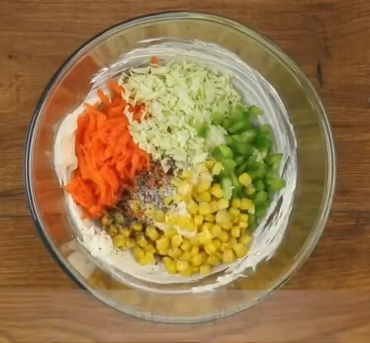 ingredients in a bowl for stuffing