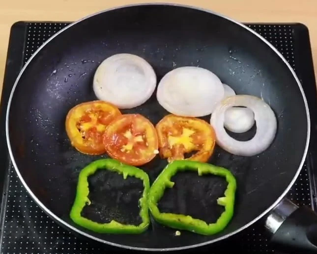 roasting vegetables on pan